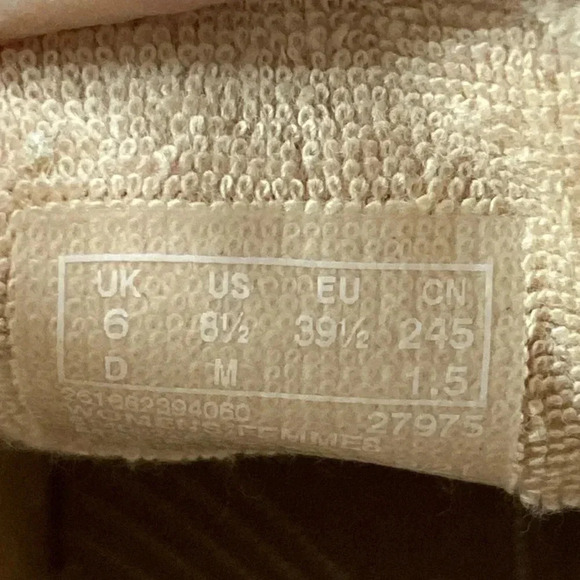 CLARKS CLOUDSTEPPERS WO SIZE 8.5  SLIP ON MULES  WHITE WITH BLUE DAISIES CLEAN - Picture 4 of 14